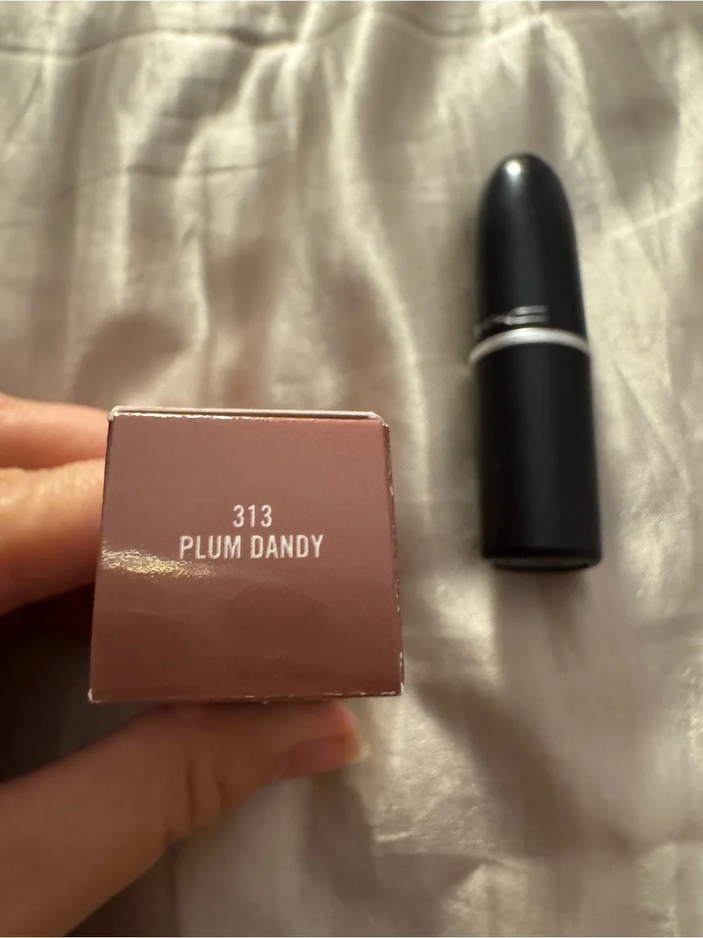 MAC Frost Lipstick Plum Dandy 313 New in Box